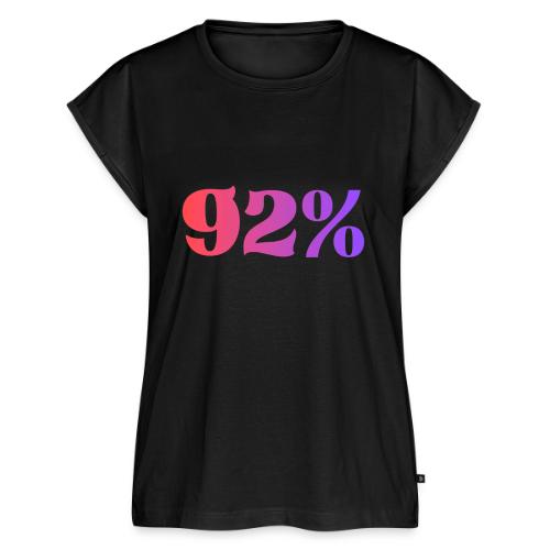 92 Percent - Women's Premium Roll Up Sleeve T-Shirt