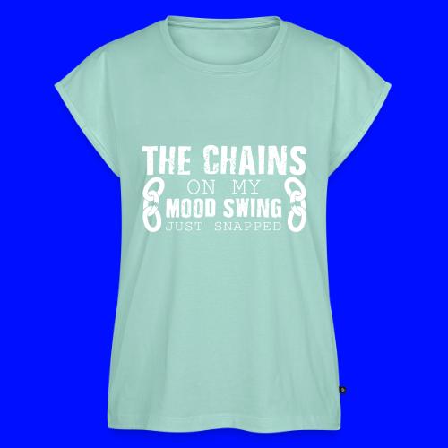 Mood Swings - Women's Premium Roll Up Sleeve T-Shirt
