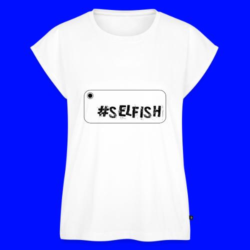 Selfie selfish - Women's Premium Roll Up Sleeve T-Shirt