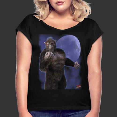 Undead Angels By Moonlight: Wolf Beast - Women's Roll Cuff T-Shirt