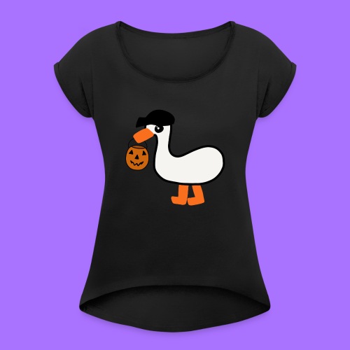 Emo Goose (Halloween 2021) - Women's Roll Cuff T-Shirt