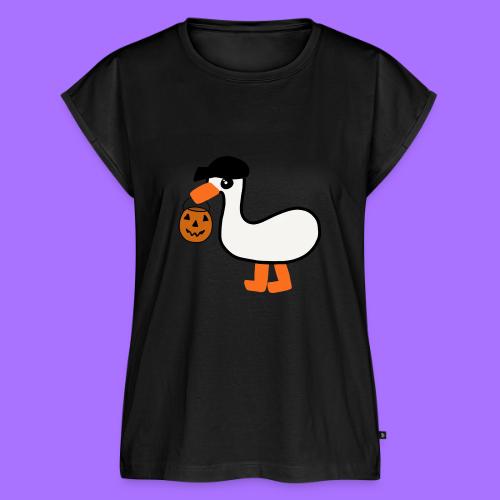 Emo Goose (Halloween 2021) - Women's Premium Roll Up Sleeve T-Shirt