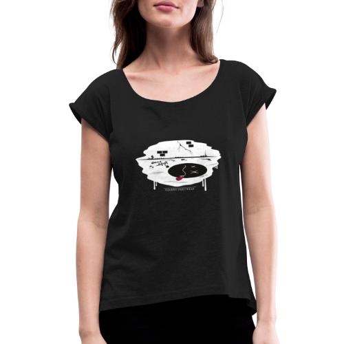 dead spot - Women's Roll Cuff T-Shirt