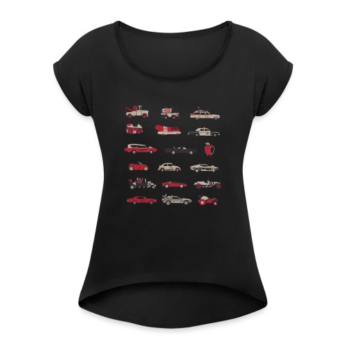 Cool Cars From the Ages - Women's Roll Cuff T-Shirt