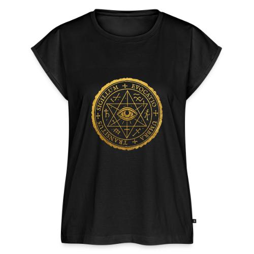 Sigillum Obscura Aurum - Women's Premium Roll Up Sleeve T-Shirt