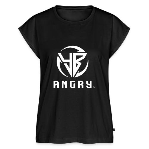 YBAngry Badge of Peace - Women's Premium Roll Up Sleeve T-Shirt