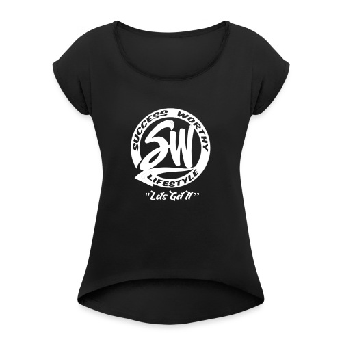 SW_white - Women's Roll Cuff T-Shirt