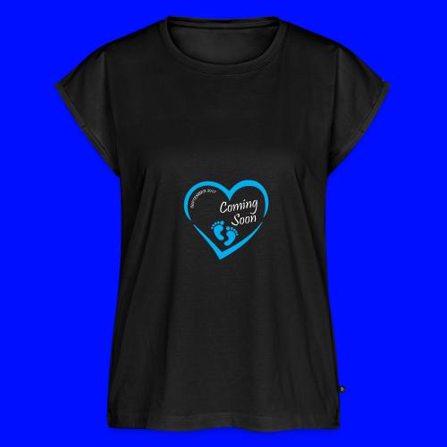 Baby coming soon - Women's Premium Roll Up Sleeve T-Shirt