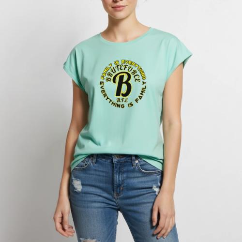FAMILY IS EVERYTHING - Women's Premium Roll Up Sleeve T-Shirt