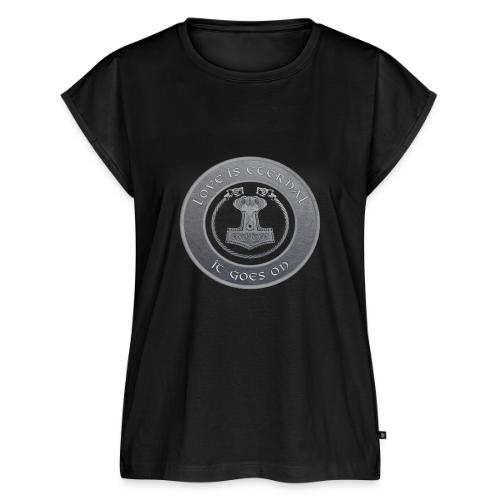 Love Is Eternal. It Goes On. - Women's Premium Roll Up Sleeve T-Shirt