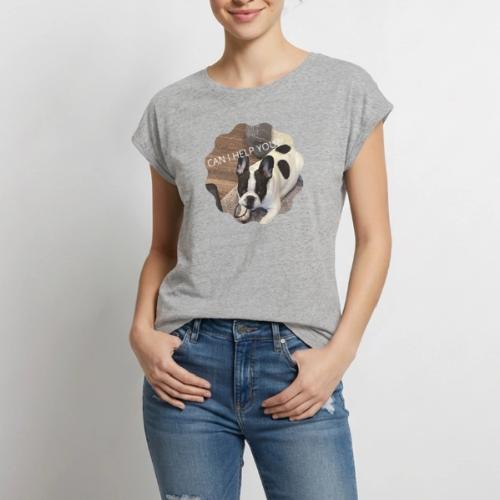MOCHI CAN I HELP YOU - Women's Premium Roll Up Sleeve T-Shirt