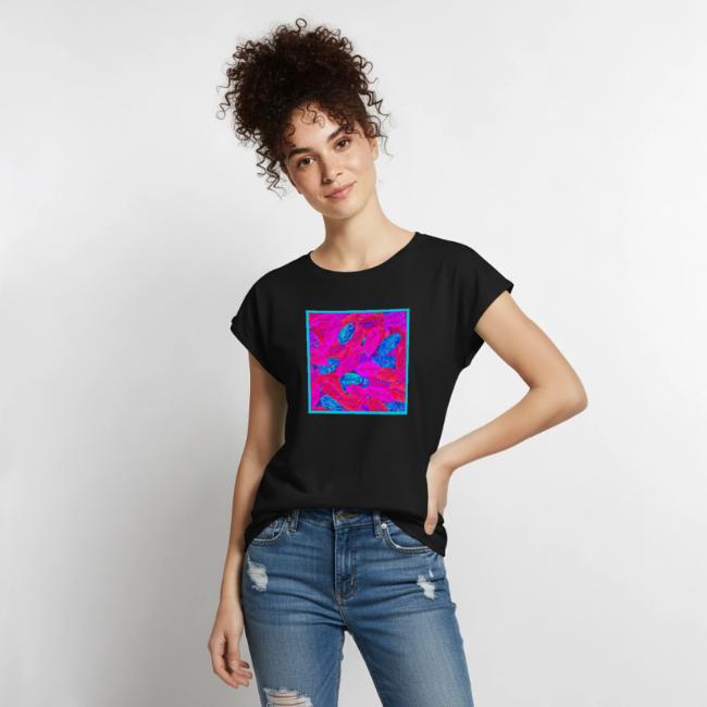 Vibrant Neon Leaves Artful Elegance