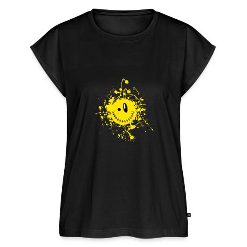 ZIPPER SPLAT - Women's Premium Roll Up Sleeve T-Shirt