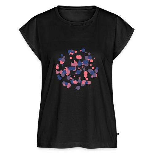 abstract circles pattern - Women's Premium Roll Up Sleeve T-Shirt