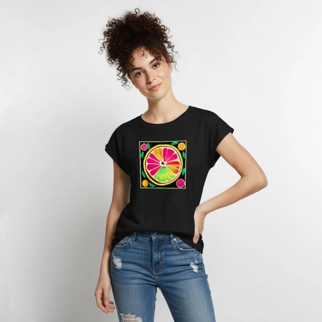 Neon Citrus Fruit Fiesta