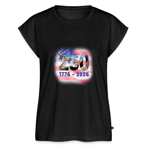 1776 - 2026 | 250 Years USA - Women's Premium Roll Up Sleeve T-Shirt