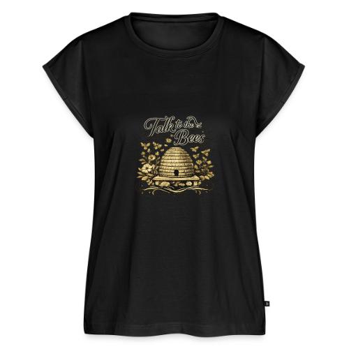 Talk To The Bees - Women's Premium Roll Up Sleeve T-Shirt