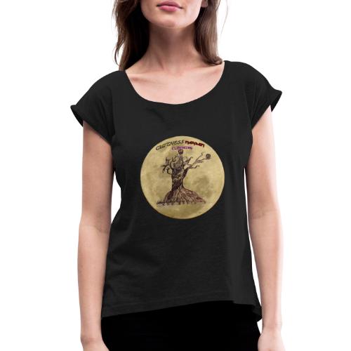 Spooky Tree - Women's Roll Cuff T-Shirt