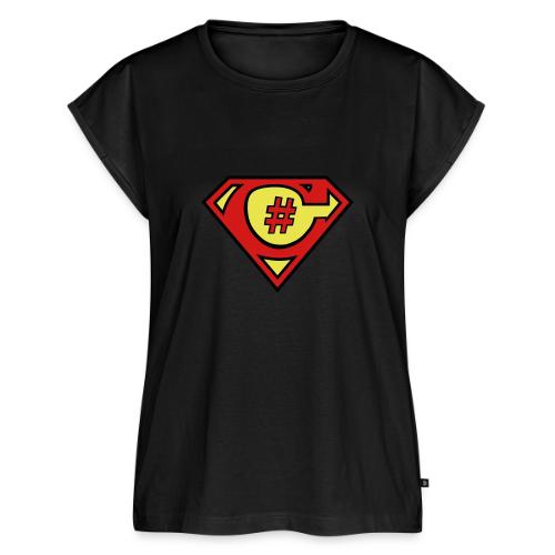 C# Hero Woman - Women's Premium Roll Up Sleeve T-Shirt