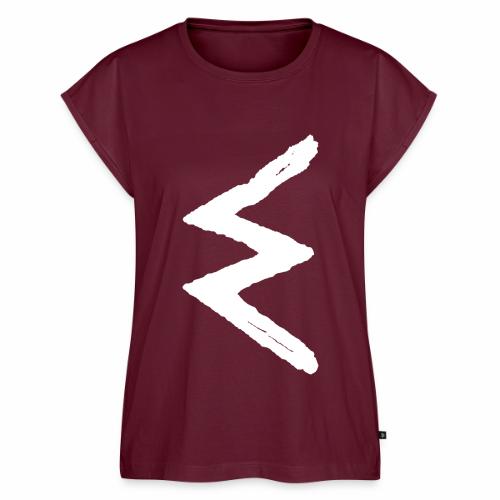 Elder Futhark Rune Sowilo - Letter S - Women's Premium Roll Up Sleeve T-Shirt