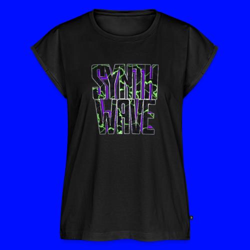 Synthwave - Women's Premium Roll Up Sleeve T-Shirt