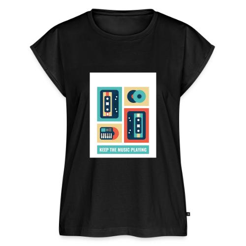 Music 2 - Women's Premium Roll Up Sleeve T-Shirt