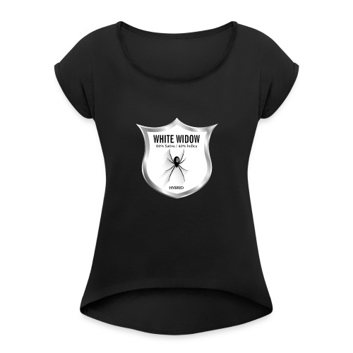 White Widow - Women's Roll Cuff T-Shirt