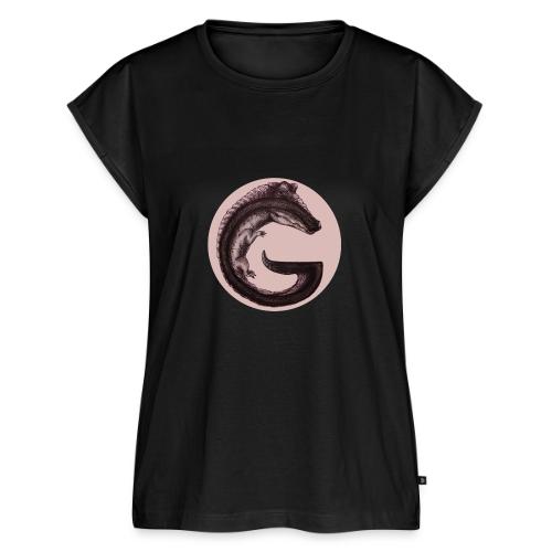 Gator G in circle - Women's Premium Roll Up Sleeve T-Shirt