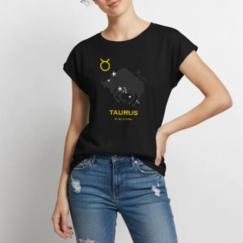 Taurus zodiac astrology horoscope - Women's Premium Roll Up Sleeve T-Shirt