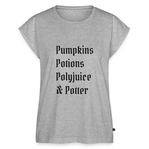 Pumpkins Potions Polyjuice & Potter - Women's Premium Roll Up Sleeve T-Shirt