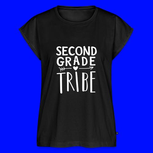 Second Grade Tribe Teacher Team T-shirts - Women's Premium Roll Up Sleeve T-Shirt