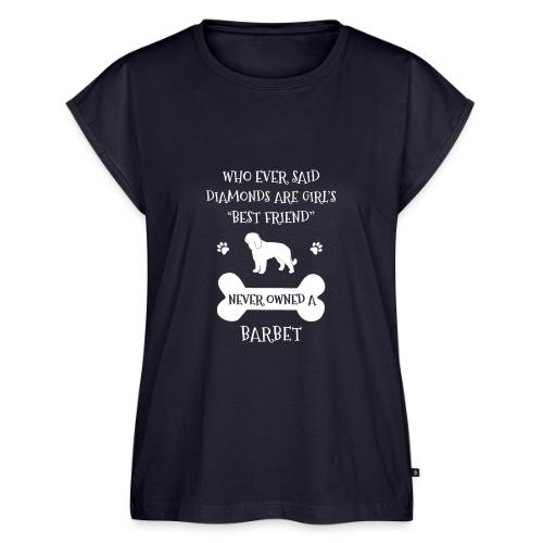My Best Friend Is Barbet Cool Gift - Women's Premium Roll Up Sleeve T-Shirt