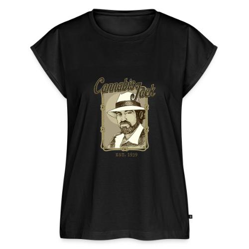 CANNABIS JACK by Mr Scott - Women's Premium Roll Up Sleeve T-Shirt