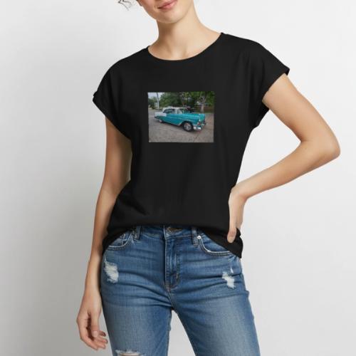 Classic Cars of the '50's - Women's Premium Roll Up Sleeve T-Shirt