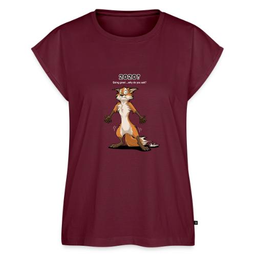 2020? Going great... (for dark backgrounds) - Women's Premium Roll Up Sleeve T-Shirt