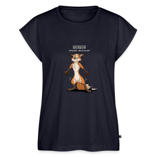 2020? Going great... (for dark backgrounds) - Women's Premium Roll Up Sleeve T-Shirt