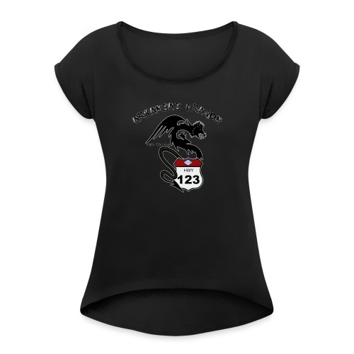 The Arkansas Dragon T-Shirt - Women's Roll Cuff T-Shirt