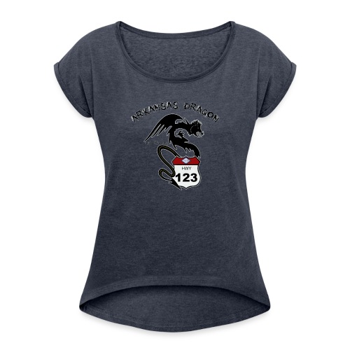 The Arkansas Dragon T-Shirt - Women's Roll Cuff T-Shirt