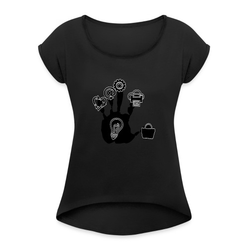 Hand of ideas - Women's Roll Cuff T-Shirt