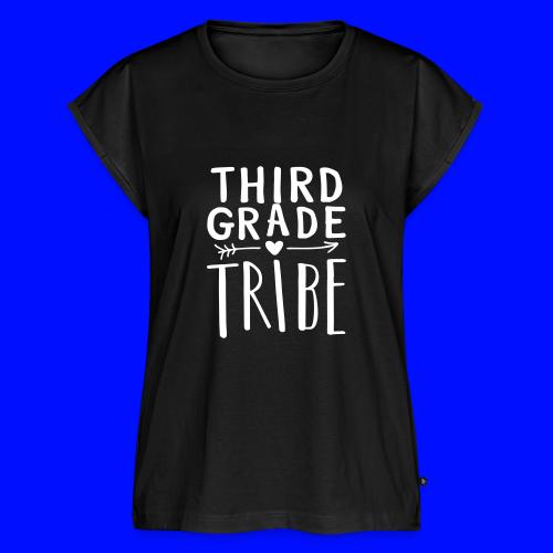 Third Grade Tribe Teacher Team T-Shirts - Women's Premium Roll Up Sleeve T-Shirt