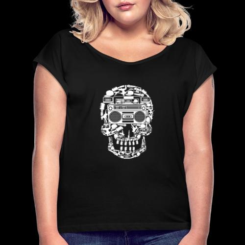 Audio Skull - Women's Roll Cuff T-Shirt