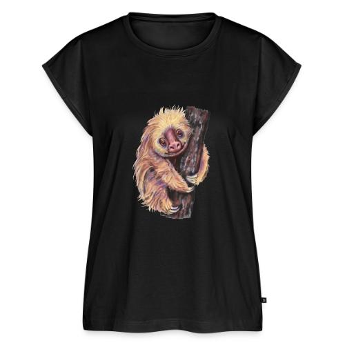 Sloth - Women's Premium Roll Up Sleeve T-Shirt