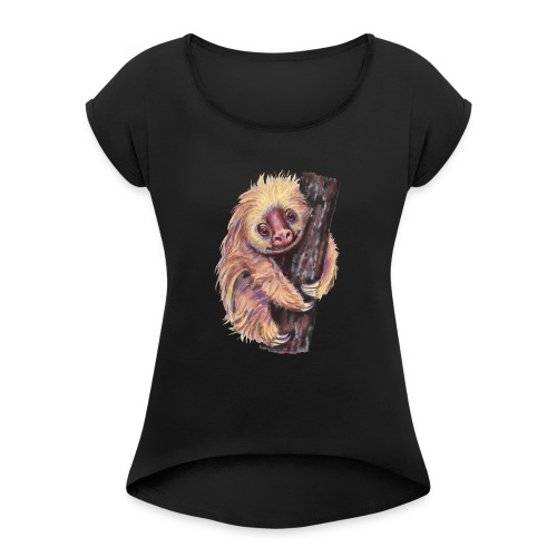 Sloth - Women's Roll Cuff T-Shirt