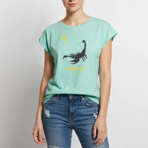Scorpio zodiac astrology horoscope - Women's Premium Roll Up Sleeve T-Shirt