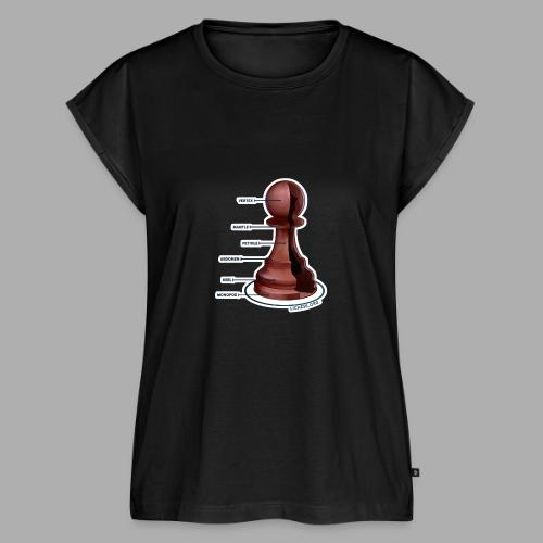 Lichess Pawn - Women's Premium Roll Up Sleeve T-Shirt