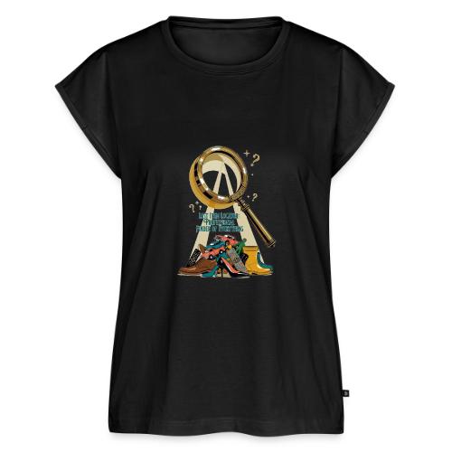 Lost Item Locator T Shirt, Professional Finder Mug - Women's Premium Roll Up Sleeve T-Shirt