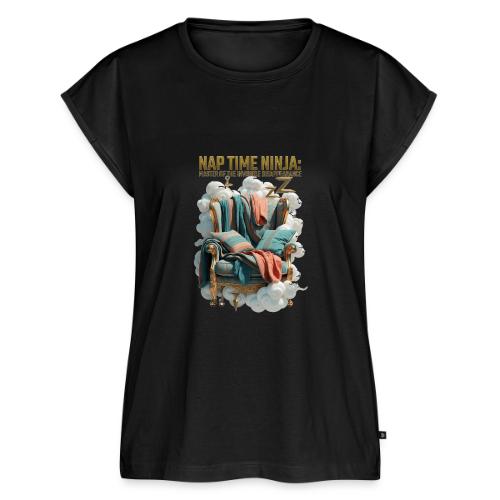 Nap Time Ninja T Shirt - Women's Premium Roll Up Sleeve T-Shirt