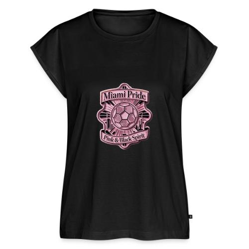 Miami City Pride T Shirt, Vibrant City Pride Gift - Women's Premium Roll Up Sleeve T-Shirt