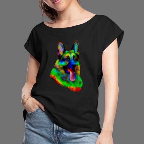 German Shepherd Dog - Women's Roll Cuff T-Shirt