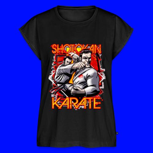 Shotokan Karate shirt - Women's Premium Roll Up Sleeve T-Shirt